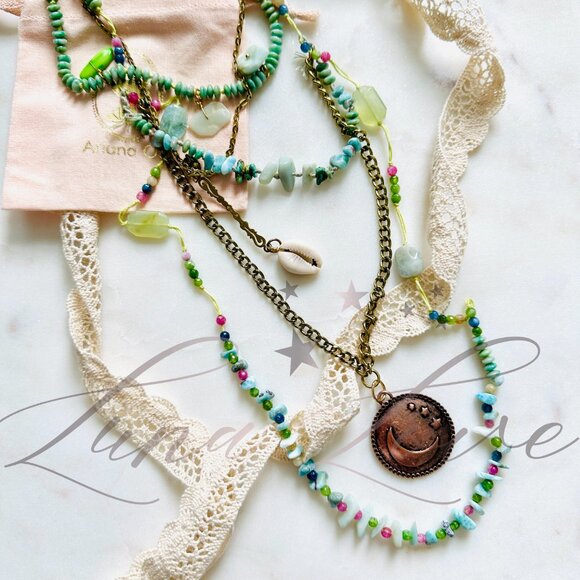 FREE PEOPLE x Ariana Ost Celestial Layered Charmed Necklace - EXCLUSIVE! - Picture 3 of 7